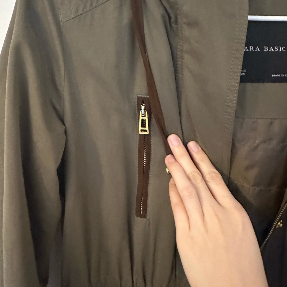 Zara Basic Jacket Green From 2010s - image 4